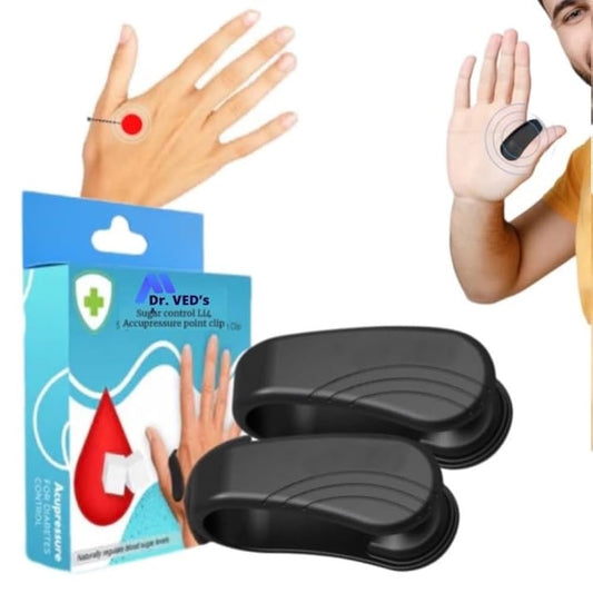 NEW 1/2pcs Sugar Control Acupressure Point Clip For Diabetic Treatment Blood